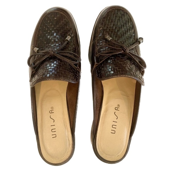 Unisa Ladies Flat Mules Basket Weave Upper with Tassles Size 6 M - Picture 4 of 11